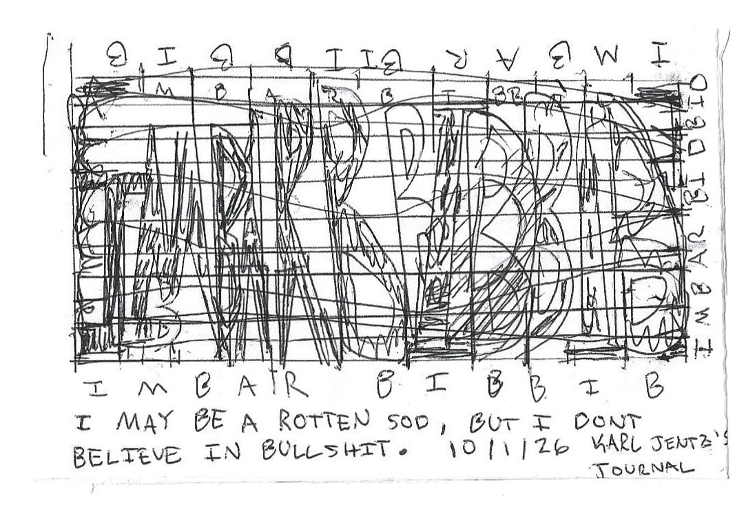 "this has got to be one of the strangest interjections I have encountered. It was used by British Soldiers during WW2, and is acronymic for "I may be a rotten sod, bit i don't believe in bullshit." One would be foolish to risk insubordination by uttering the phrase in the presence of military superiors (especially the ones dishing the bullshit); otherwise, the interjection was expressed freely."
(Mark Dunn, Zounds! pg 98)